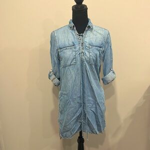 Women’s denim long sleeved dress